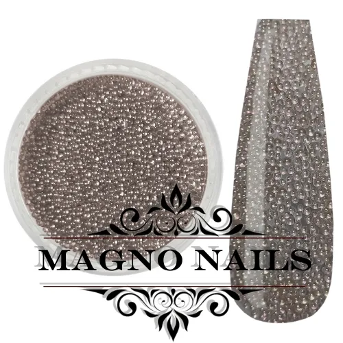 Nail Art Glasperlen - Glas Beads - braun Nägel Nail art Nailart Nageldesign Nagel